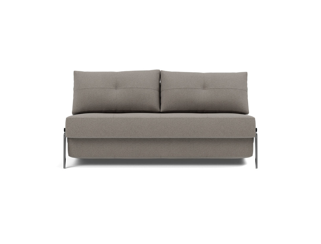 Canapea extensibila Cubed Alu 160x200cm, tesatura la alegere #material_521-mixed-dance-grey
