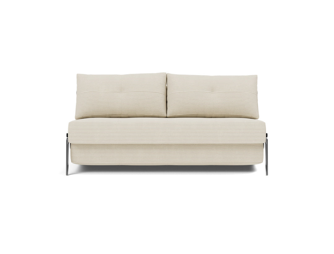 Canapea extensibila Cubed Alu 160x200cm, tesatura la alegere #material_594-corduroy-ivory