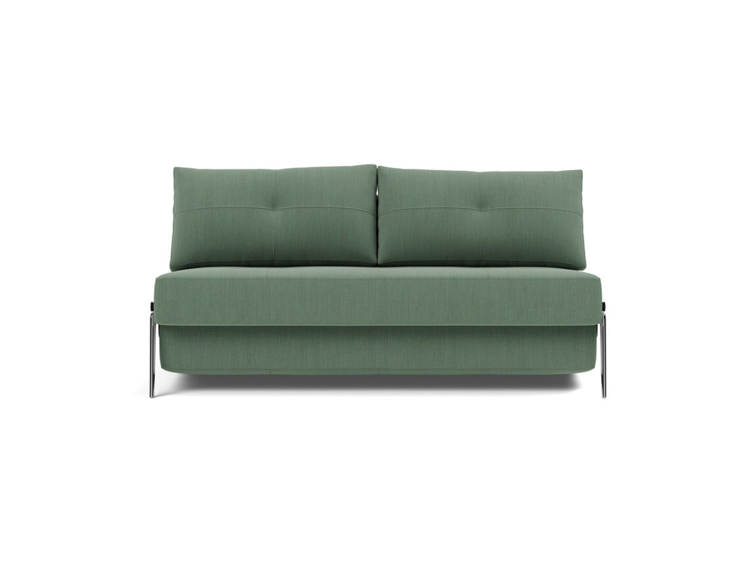 Canapea extensibila Cubed Alu 160x200cm, tesatura la alegere #material_518-elegance-green
