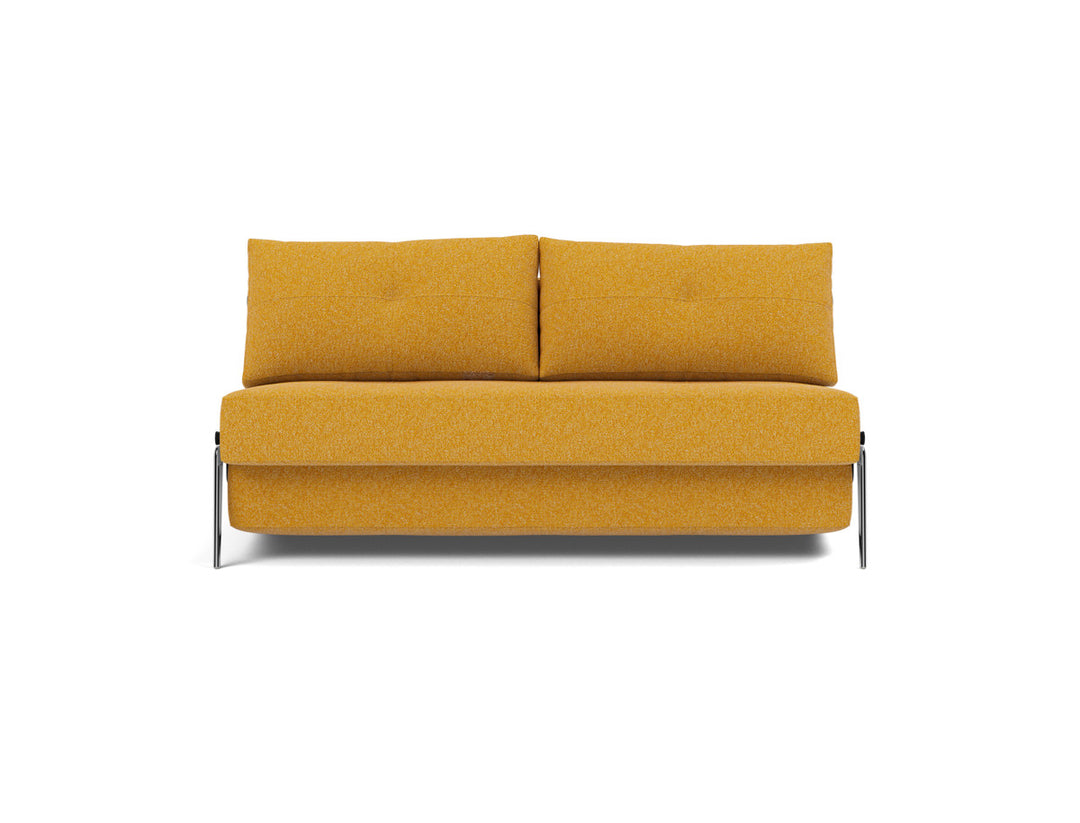 Canapea extensibila Cubed Alu 160x200cm, tesatura la alegere #material_536-boucl-ochre