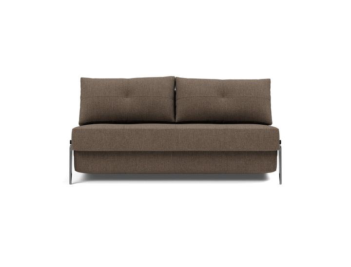 Canapea extensibila Cubed Alu 160x200cm, tesatura la alegere #material_411-esina-cedar-brown