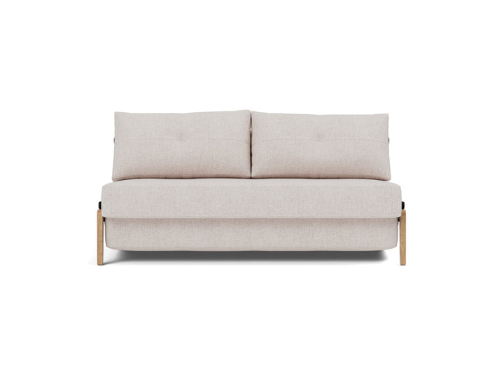Canapea extensibila Cubed Wood 160x200cm, tesatura la alegere #material_300-weda-sand