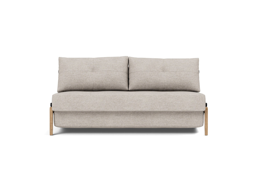 Canapea extensibila Cubed Wood 160x200cm, tesatura la alegere #material_471-yuveno-sand