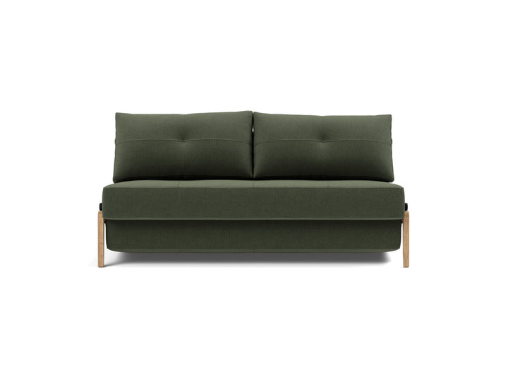Canapea extensibila Cubed Wood 160x200cm, tesatura la alegere #material_413-esina-olive-green