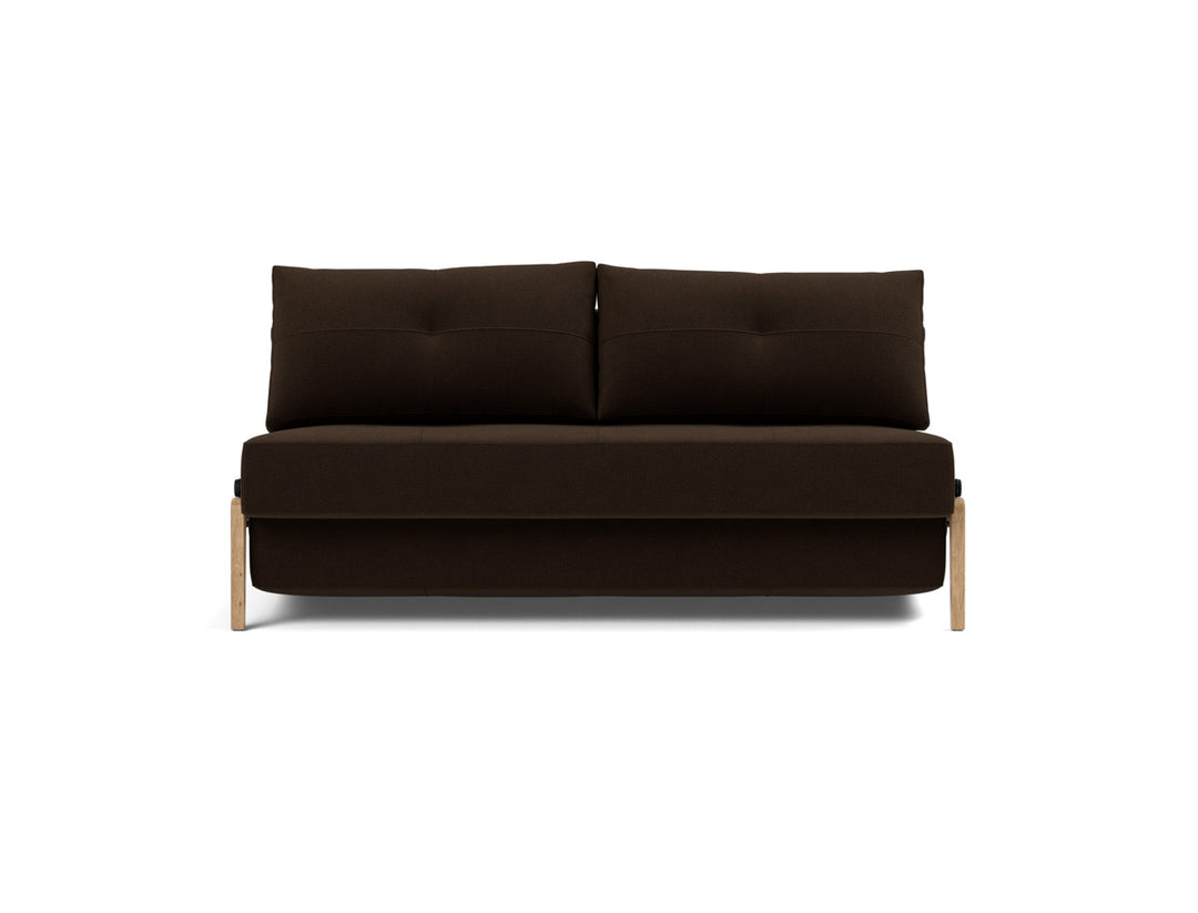 Canapea extensibila Cubed Wood 160x200cm, tesatura la alegere #material_358-taura-chocco