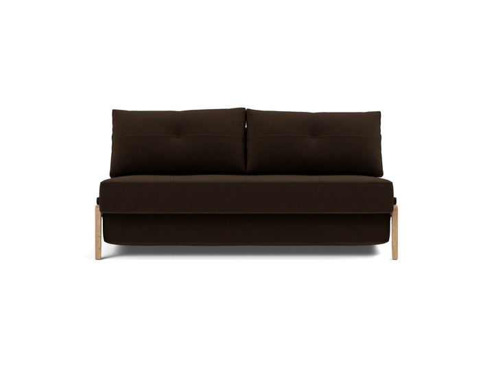 Canapea extensibila Cubed Wood 160x200cm, tesatura la alegere #material_358-taura-chocco