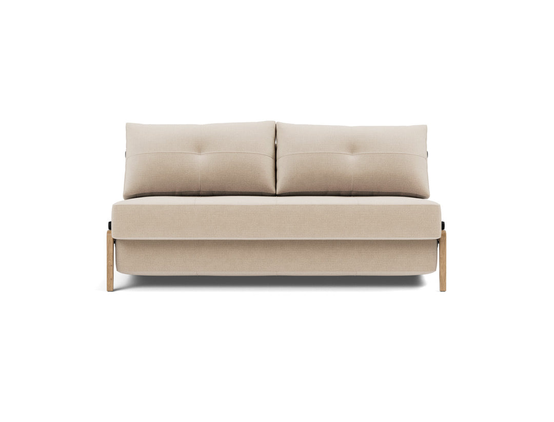 Canapea extensibila Cubed Wood 160x200cm, tesatura la alegere #material_410-esina-almond