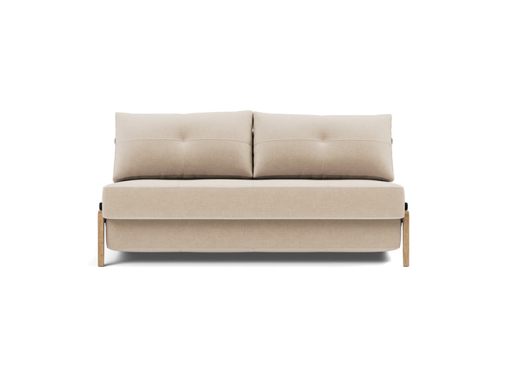 Canapea extensibila Cubed Wood 160x200cm, tesatura la alegere #material_410-esina-almond