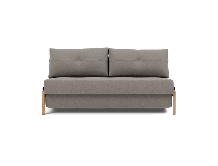 Canapea extensibila Cubed Wood 160x200cm, tesatura la alegere #material_521-mixed-dance-grey
