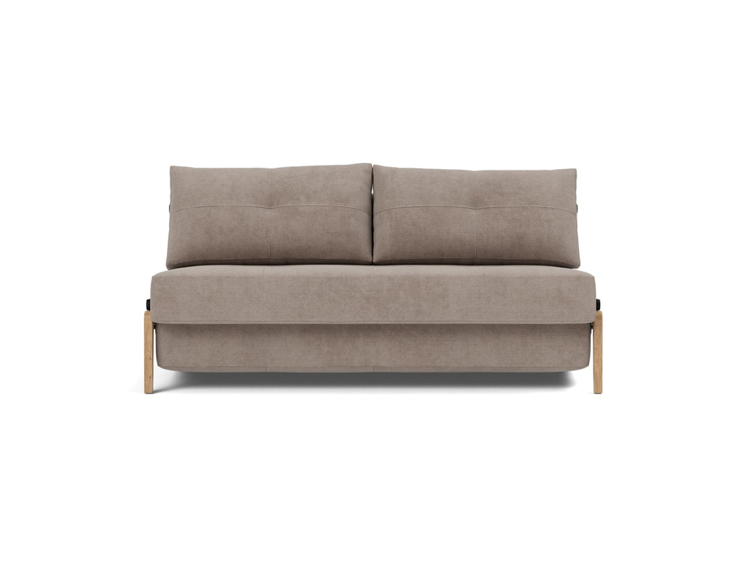 Canapea extensibila Cubed Wood 160x200cm, tesatura la alegere #material_318-cordufine-beige