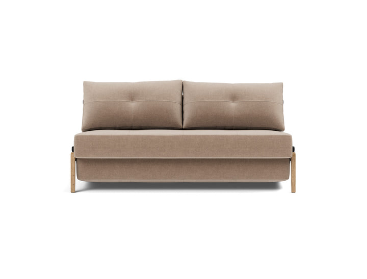Canapea extensibila Cubed Wood 160x200cm, tesatura la alegere #material_417-esina-mocha