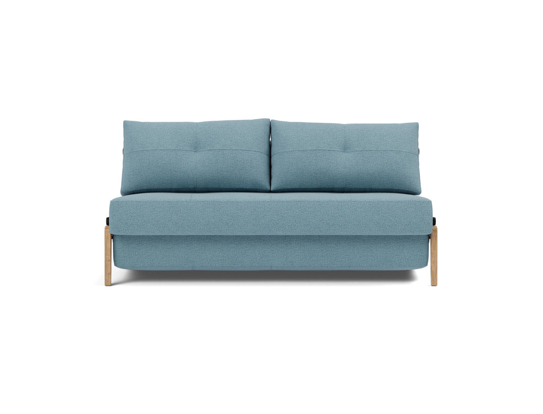 Canapea extensibila Cubed Wood 160x200cm, tesatura la alegere #material_525-mixed-dance-light-blue