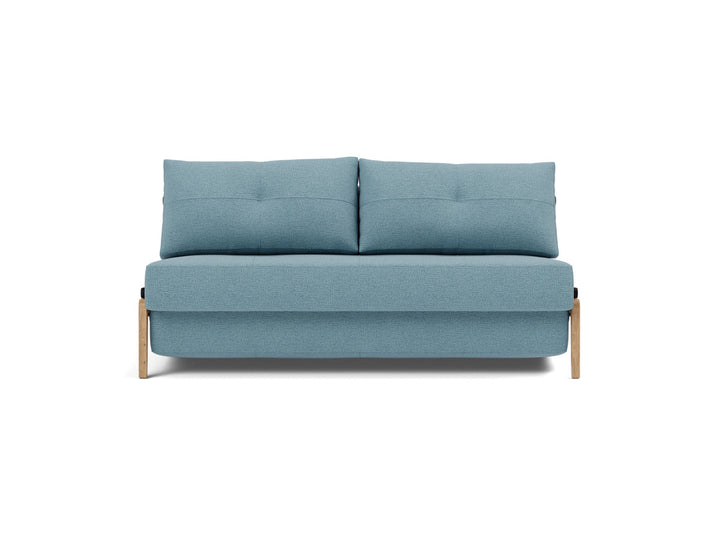 Canapea extensibila Cubed Wood 160x200cm, tesatura la alegere #material_525-mixed-dance-light-blue