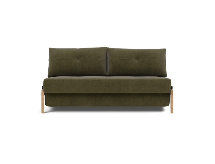 Canapea extensibila Cubed Wood 160x200cm, tesatura la alegere #material_316-cordufine-pine-green