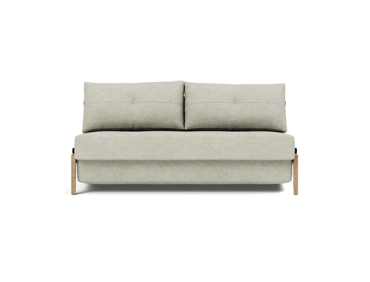 Canapea extensibila Cubed Wood 160x200cm, tesatura la alegere #material_280-avella-sand