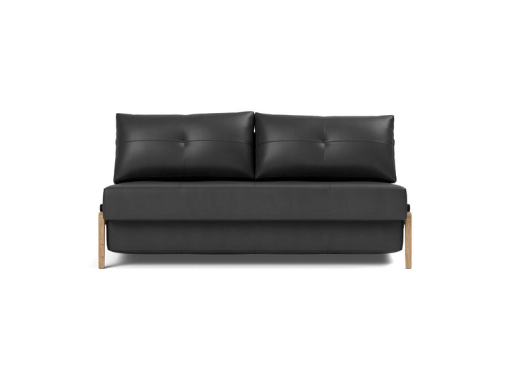 Canapea extensibila Cubed Wood 160x200cm, tesatura la alegere #material_550-faunal-black