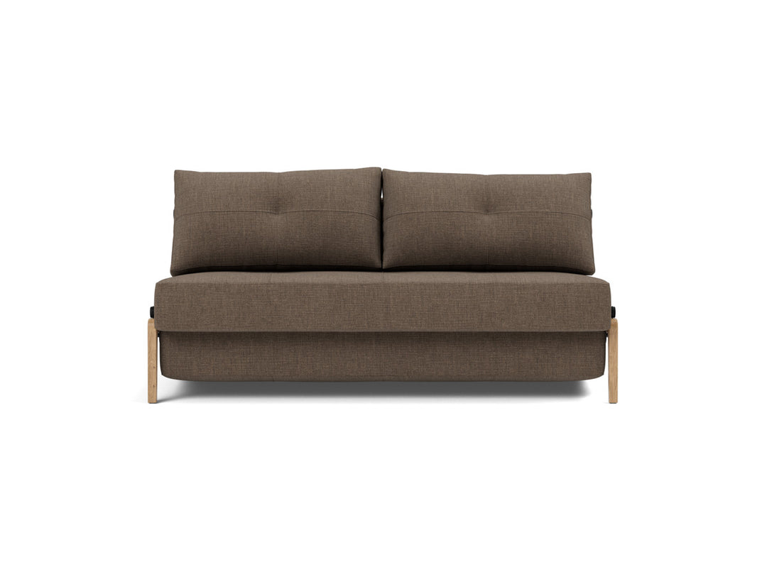 Canapea extensibila Cubed Wood 160x200cm, tesatura la alegere #material_411-esina-cedar-brown