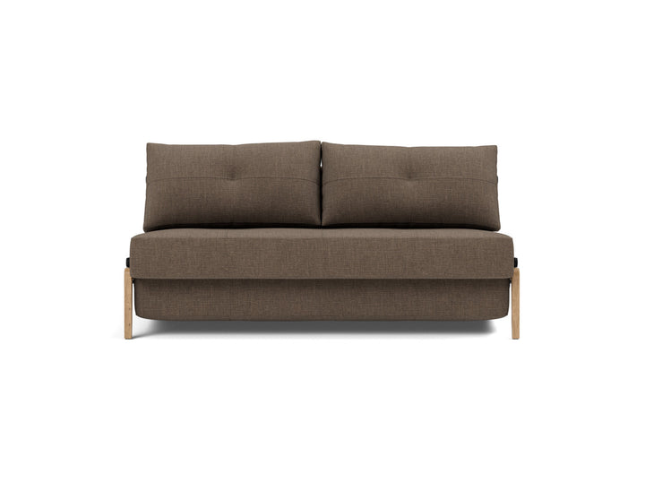 Canapea extensibila Cubed Wood 160x200cm, tesatura la alegere #material_411-esina-cedar-brown