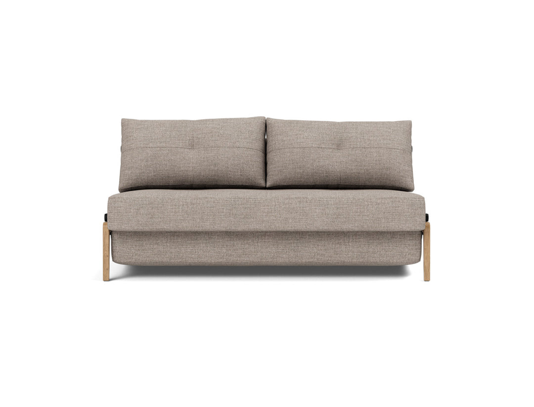 Canapea extensibila Cubed Wood 160x200cm, tesatura la alegere #material_472-yuveno-warm-grey
