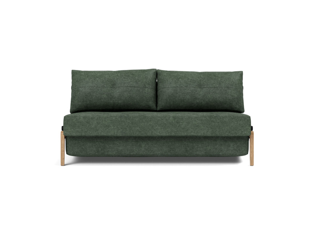 Canapea extensibila Cubed Wood 160x200cm, tesatura la alegere #material_281-avella-pine-green