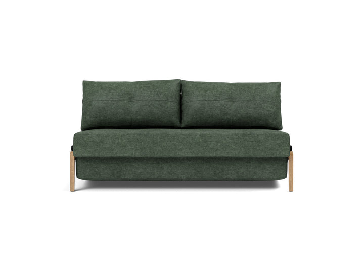 Canapea extensibila Cubed Wood 160x200cm, tesatura la alegere #material_281-avella-pine-green
