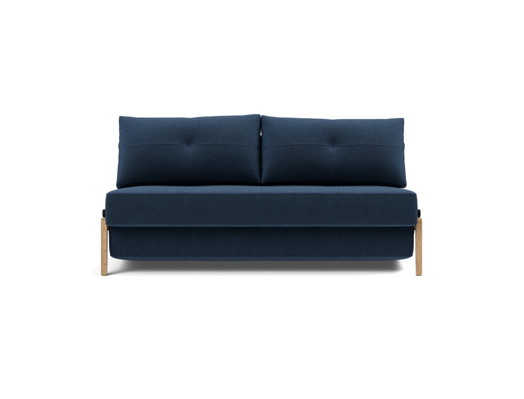 Canapea extensibila Cubed Wood 160x200cm, tesatura la alegere #material_414-esina-indigo-blue