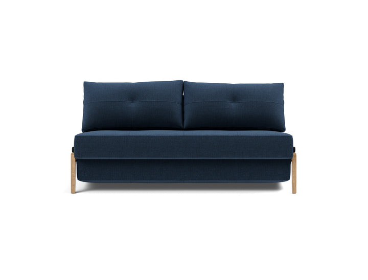 Canapea extensibila Cubed Wood 160x200cm, tesatura la alegere #material_414-esina-indigo-blue