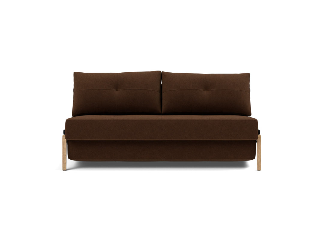 Canapea extensibila Cubed Wood 160x200cm, tesatura la alegere #material_359-taura-cappuccino