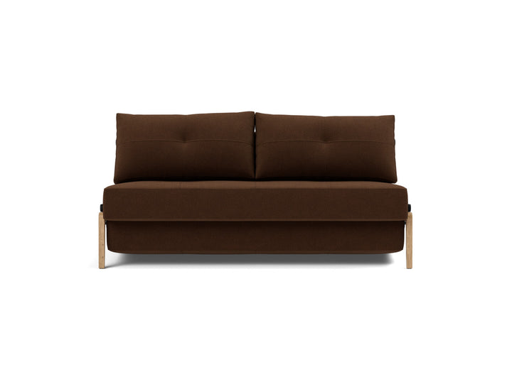 Canapea extensibila Cubed Wood 160x200cm, tesatura la alegere #material_359-taura-cappuccino