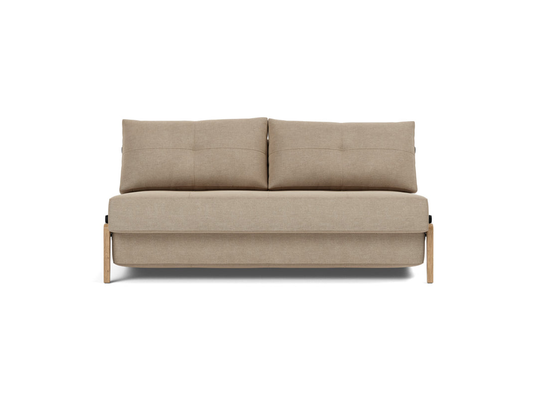 Canapea extensibila Cubed Wood 160x200cm, tesatura la alegere #material_587-phobos-mocha