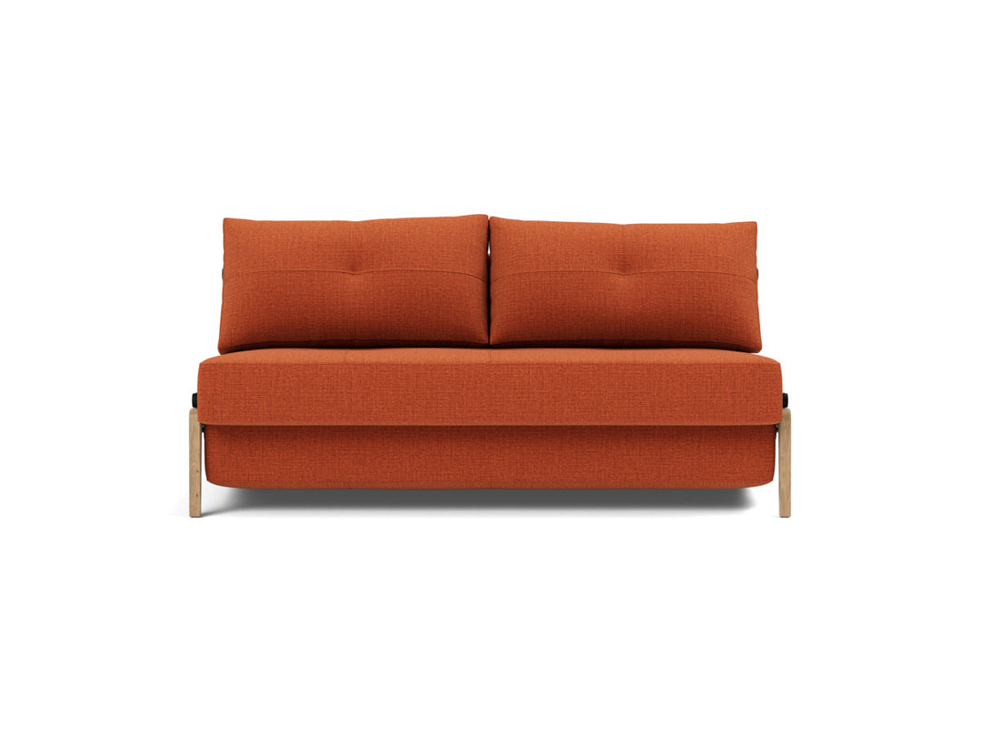 Canapea extensibila Cubed Wood 160x200cm, tesatura la alegere #material_412-esina-rust-orange