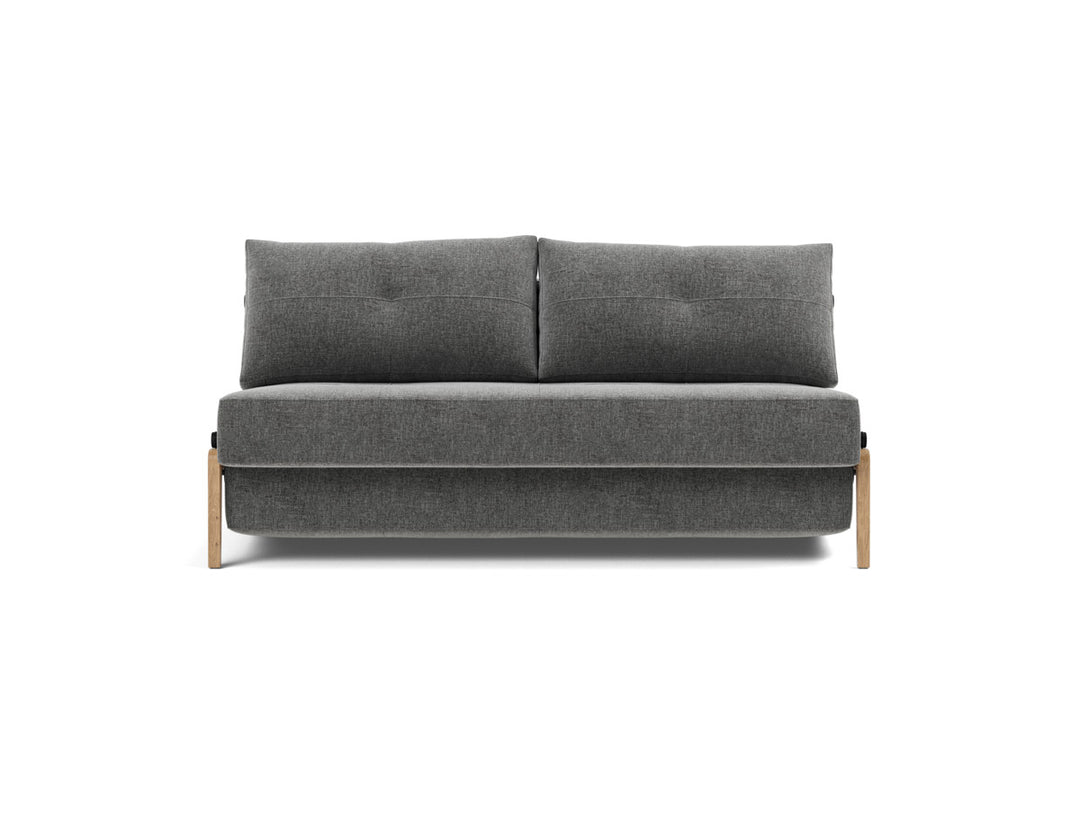 Canapea extensibila Cubed Wood 160x200cm, tesatura la alegere #material_563-twist-charcoal