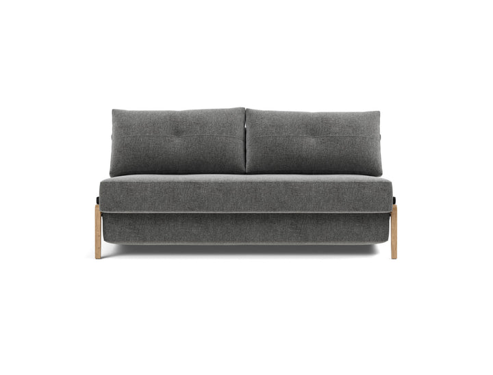 Canapea extensibila Cubed Wood 160x200cm, tesatura la alegere #material_563-twist-charcoal