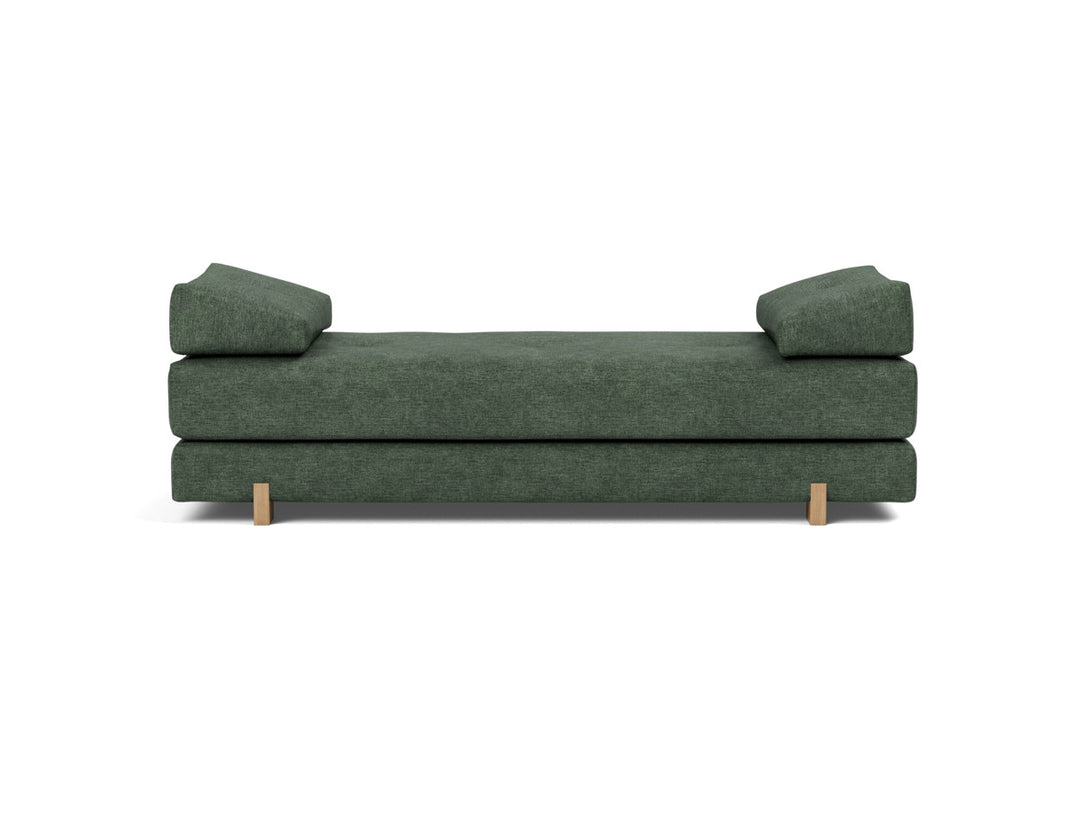 Canapea extensibila Sigmund Oak 160x200 cm, tesatura la alegere #material_281-avella-pine-green