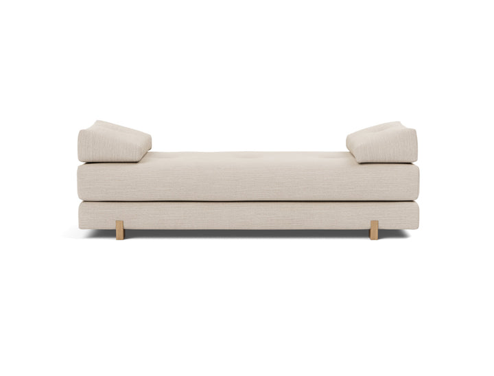 Canapea extensibila Sigmund Oak 160x200 cm, tesatura la alegere #material_612-blida-sand-grey