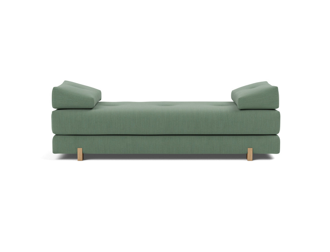 Canapea extensibila Sigmund Oak 160x200 cm, tesatura la alegere #material_518-elegance-green
