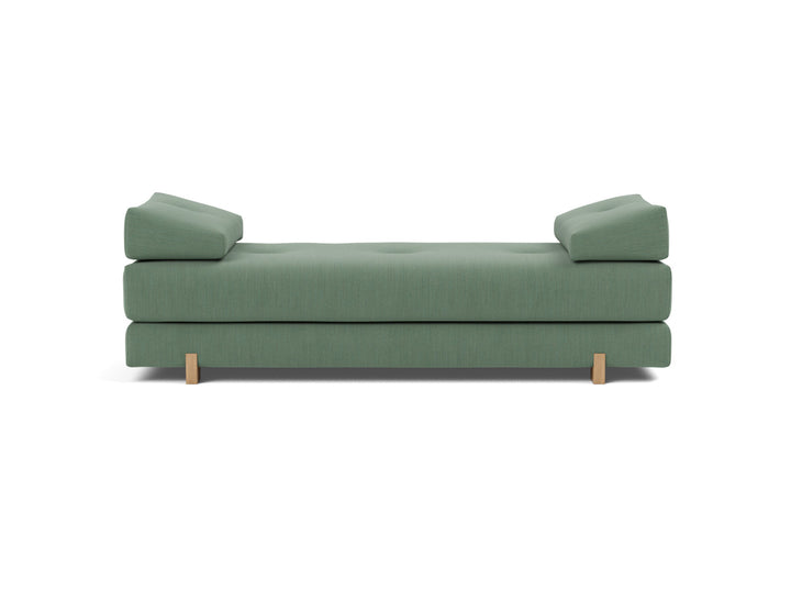 Canapea extensibila Sigmund Oak 160x200 cm, tesatura la alegere #material_518-elegance-green