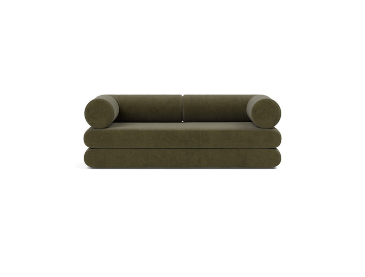 Canapea extensibila Circlus cu brate in forma de L 180x200cm, tesatura la alegere #material_316-cordufine-pine-green