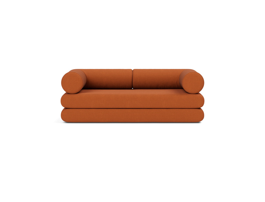 Canapea extensibila Circlus cu brate in forma de L 180x200cm, tesatura la alegere #material_595-corduroy-burnt-orange