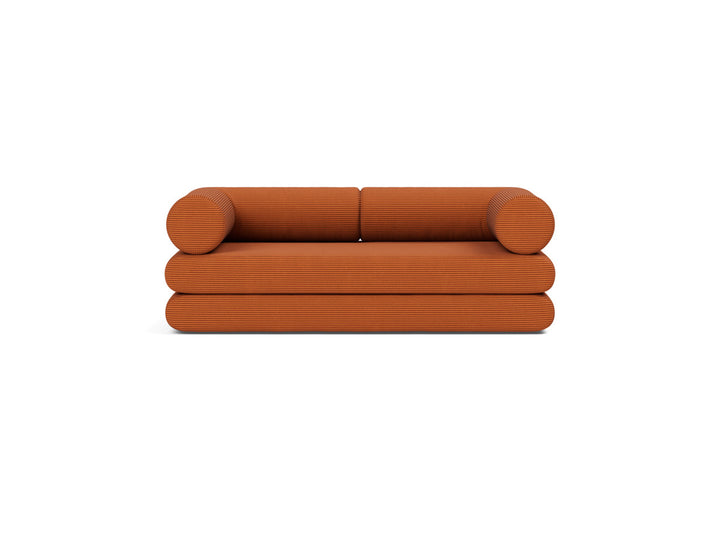Canapea extensibila Circlus cu brate in forma de L 180x200cm, tesatura la alegere #material_595-corduroy-burnt-orange