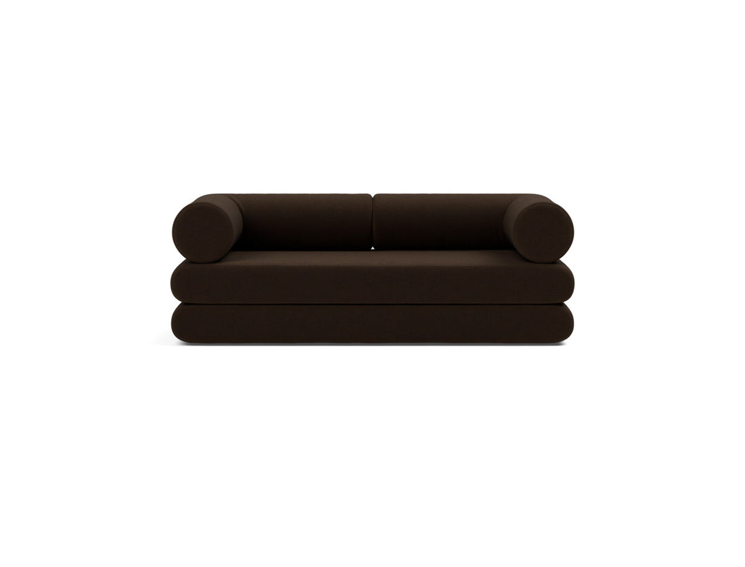 Canapea extensibila Circlus cu brate in forma de L 180x200cm, tesatura la alegere #material_358-taura-chocco