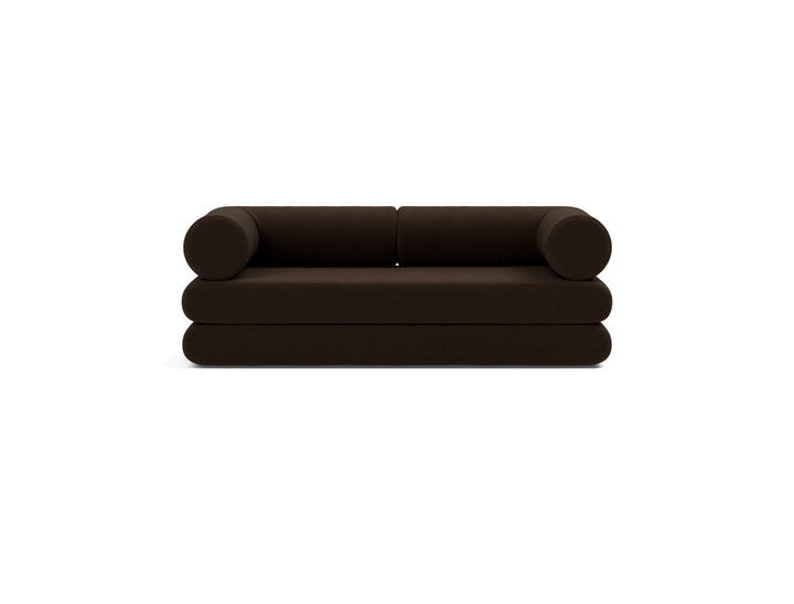 Canapea extensibila Circlus cu brate in forma de L 180x200cm, tesatura la alegere #material_358-taura-chocco