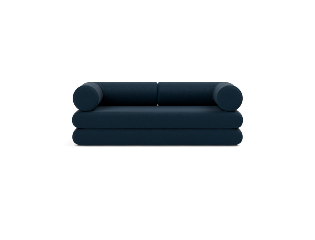 Canapea extensibila Circlus cu brate in forma de L 180x200cm, tesatura la alegere #material_528-mixed-dance-blue