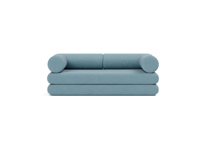 Canapea extensibila Circlus cu brate in forma de L 180x200cm, tesatura la alegere #material_525-mixed-dance-light-blue