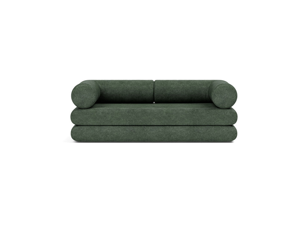Canapea extensibila Circlus cu brate in forma de L 180x200cm, tesatura la alegere #material_281-avella-pine-green