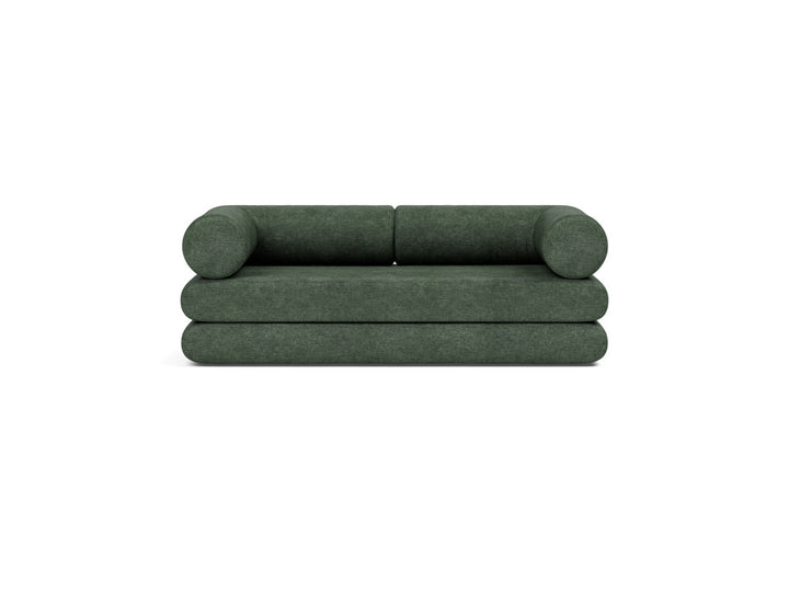 Canapea extensibila Circlus cu brate in forma de L 180x200cm, tesatura la alegere #material_281-avella-pine-green
