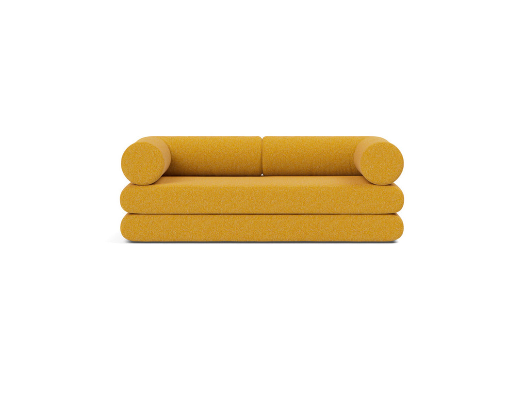 Canapea extensibila Circlus cu brate in forma de L 180x200cm, tesatura la alegere #material_536-boucl-ochre