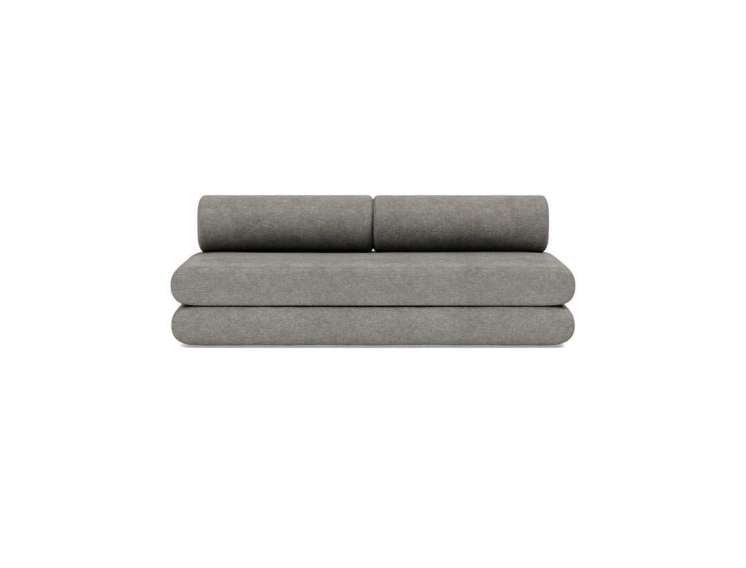 Canapea extensibila Circlus cu perne rotunde 180x200cm, tesatura la alegere #material_282-avella-warm-grey