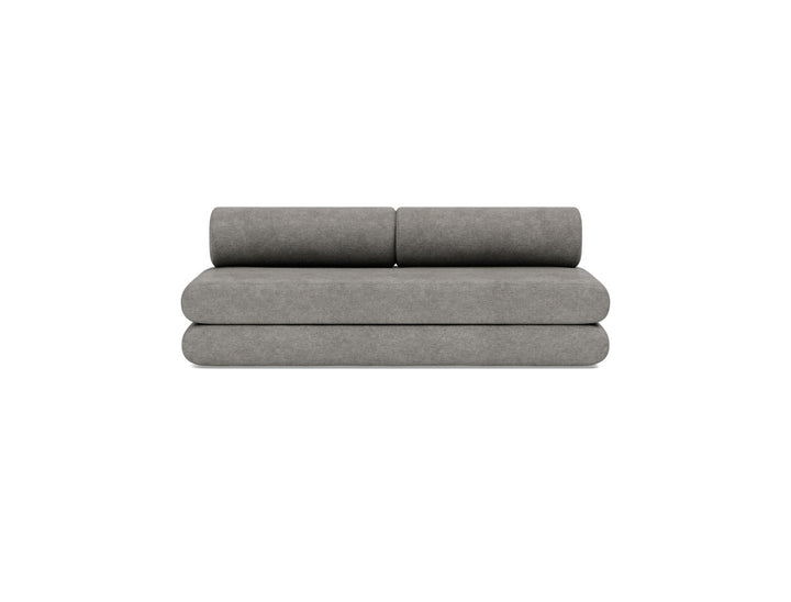 Canapea extensibila Circlus cu perne rotunde 180x200cm, tesatura la alegere #material_282-avella-warm-grey