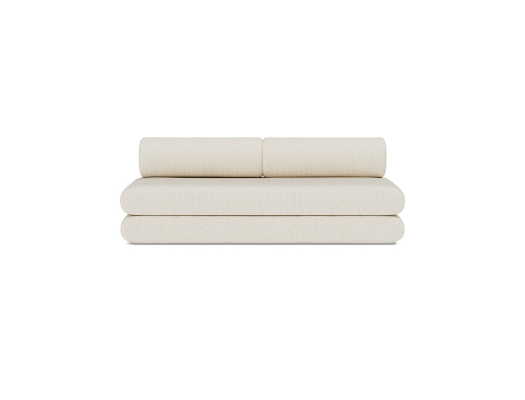Canapea extensibila Circlus cu perne rotunde 180x200cm, tesatura la alegere #material_531-boucl-off-white